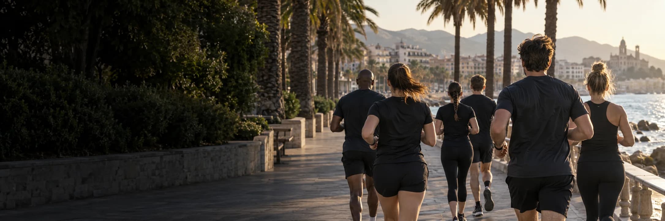 Escena editorial de running, no representa a los miembros del club