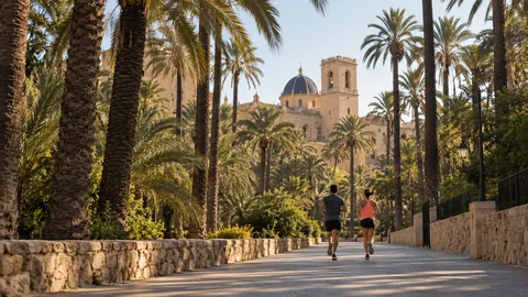 Recreación editorial fotorrealista de KROONA para 10K Ciudad de Elche, inspirada en Elche