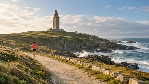 Recreación editorial fotorrealista de KROONA para Coruña10, inspirada en A Coruña