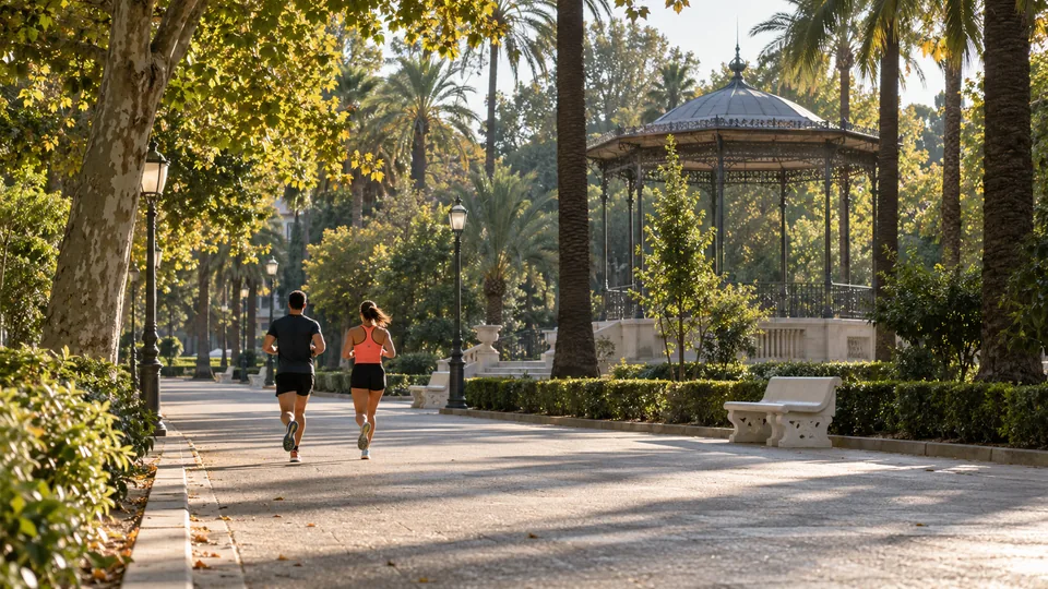 Recreación editorial fotorrealista de KROONA para Marató bp Castelló, inspirada en Castelló de la Plana