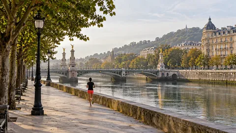 Recreación editorial fotorrealista de KROONA para Medio Maratón San Sebastián Rural Kutxa, inspirada en Donostia