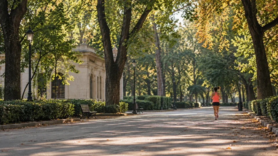 Recreación editorial fotorrealista de KROONA para Medio Maratón Internacional Ciudad de Albacete, inspirada en Albacete