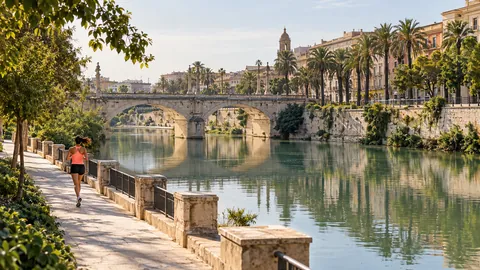 Recreación editorial fotorrealista de KROONA para TotalEnergies 10K Murcia Costa Cálida, inspirada en Murcia