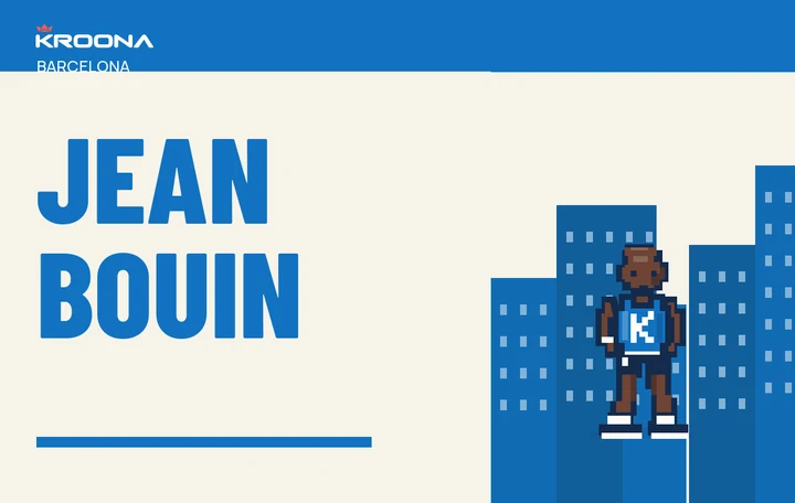 Diseño original de KROONA para Jean Bouin, con los colores de la prueba y composición editorial propia